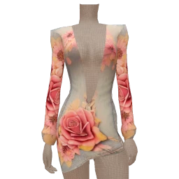 Cloud Nine Denim Floral Dress