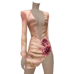 Cloud Nine Silk Rose Dress