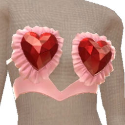 Cloud Nine Ruby Heartbeat Frilled Top