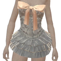 Cloud Nine Cotton Candy Bow Ruffled Dress