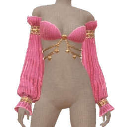 Cloud Nine Valentine’s Glow Draped Sleeves Top