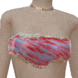 Cloud Nine Ripped Denim Crop Top