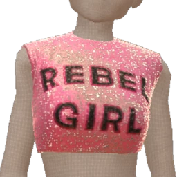 Cloud Nine Rebel Girl Sequin Crop Top