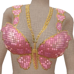 Cloud Nine Pink Pixel Butterfly Top