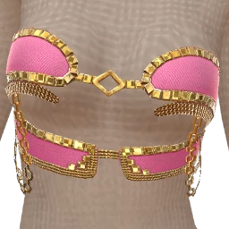 Cloud Nine Pink Denim Pixel Top