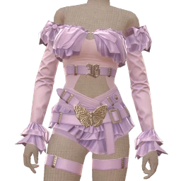 Cloud Nine Lilac Flutter Mini Dress