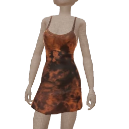 Drop Science Orange Tie Dye Dress