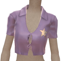 Cloud Nine Shiny Star Crop Top