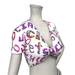 Cloud Nine Graffiti Crop Top