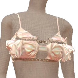 Cloud Nine Glimmering Ruffle Crop Top
