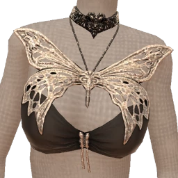 Cloud Nine Silver Metal Butterfly Top