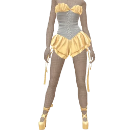 Cloud Nine Yellow Bloom Corset Playsuit Outfit