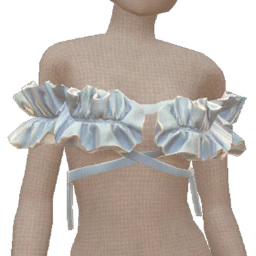 Cloud Nine Ruffled Sky Blue Crop Top