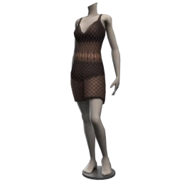 Cloud Nine Naughty Net Dress - Black