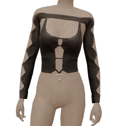 Cloud Nine Missing Shapes Crop Top