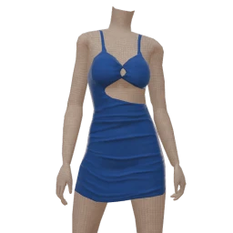 Cloud Nine Blue Cutouts Dress 