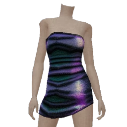 Cloud Nine Purple Glitter Tube Dress