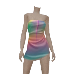 Cloud Nine Holographic Disco Asymmetric Dress