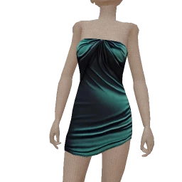 Cloud Nine Teal Satin Dress