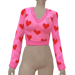 Cloud Nine Lyla Valentine V-Neck Sweater