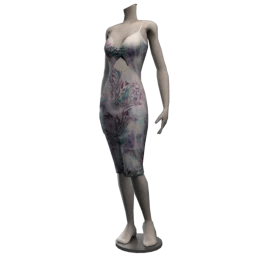 Cloud Nine Holographic Lynx Dress