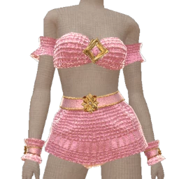 Cloud Nine Gold And Pink Luxe Crochet Outfit