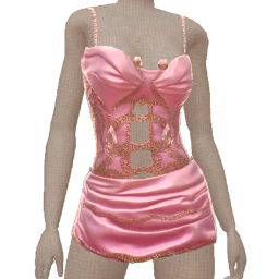 Cloud Nine Pink Gemstone Doll Dress