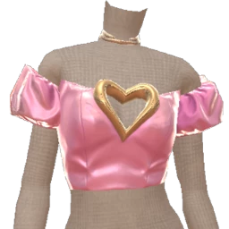 Cloud Nine Gold Heart Puff Sleeved Corset