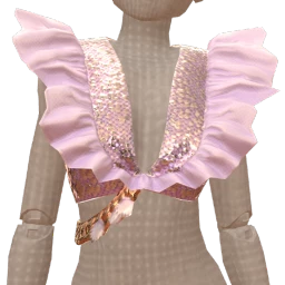 Cloud Nine Lilac Ruffle Crop Top