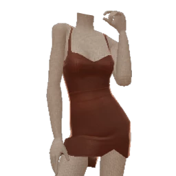 Cloud Nine Tanned Faux Leather Dress