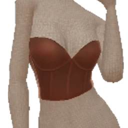 Cloud Nine Sweet Chocolate Leather Corset