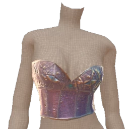 Cloud Nine Metallic Sequins Disco Crop Top