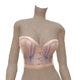 Cloud Nine Purple And Grey Corset Top