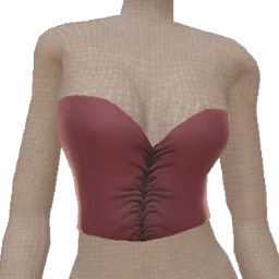 Cloud Nine Faded Purple Ruched Crop Top