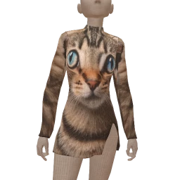 Yume Y2K Cat Print Dress