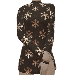 Cosmos Black And White Snowflake Dress