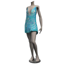 Cloud Nine Waterfall Sequin Slip Dress