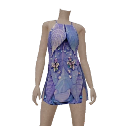 Cosmos Whimsical Fairy Purple Leaves Dress