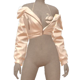 Cloud Nine White Angel Wings Cropped Jacket