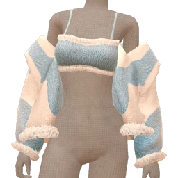 Cloud Nine Blue Stripes Slouch Knit