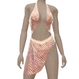 Cloud Nine White Iridescent Mermaid Outfit