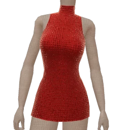 Ikon Elite Red Crochet Sparkle Mini Dress
