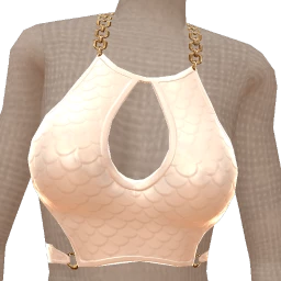 Cloud Nine White Leather Mermaid Luxe Top