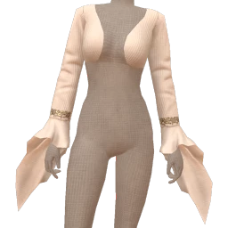 Cloud Nine White Mermaid Sleeve Top