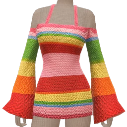 Cloud Nine Happy Flag Crochet Dress