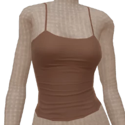 Cloud Nine Mocha Spaghetti Straps Top