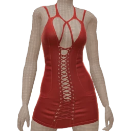 Cloud Nine Laced Intention Red Dress