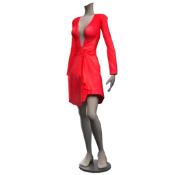 Cloud Nine Red Hot Wrap Dress