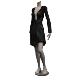 Cloud Nine Seduction Wrap Dress - Black