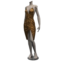 Cloud Nine Satin Leopard Dress